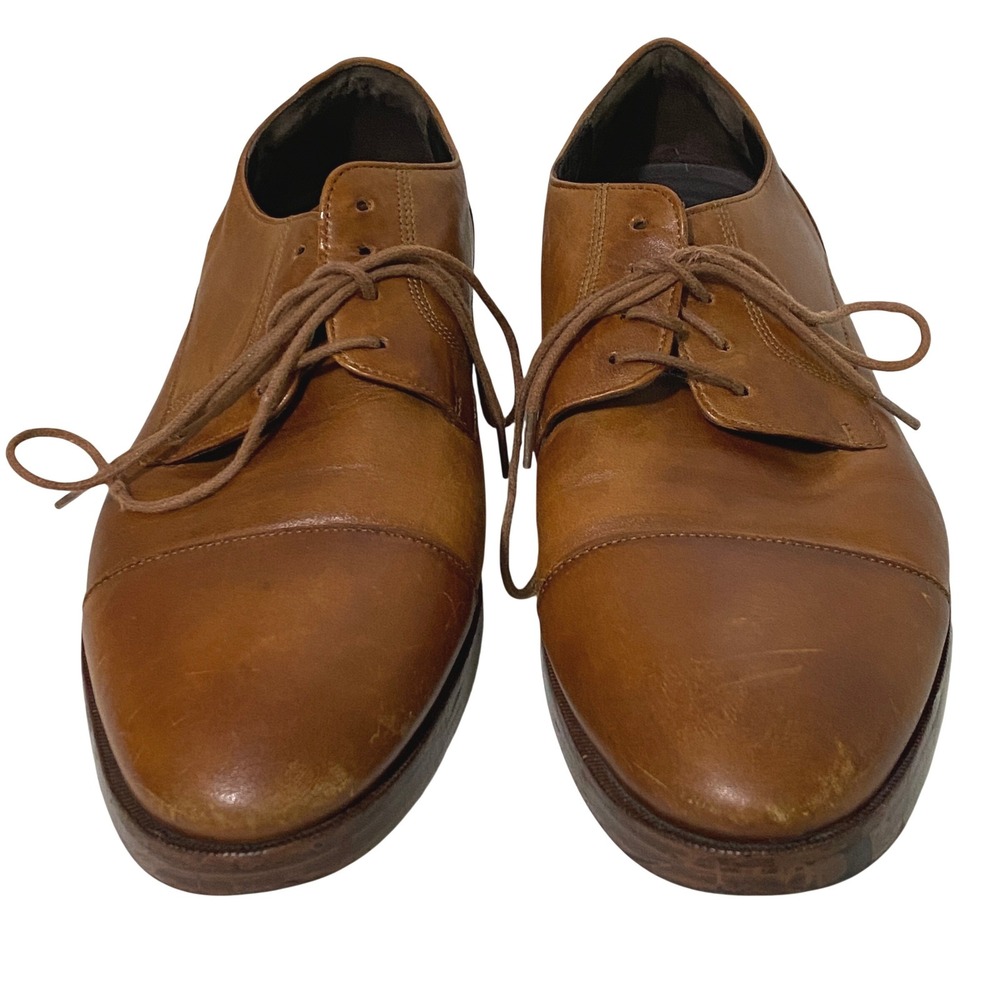 Cole Haan Mens Grand OS Cap Toe Leather Oxford British Tan Academia Career 8.5 M